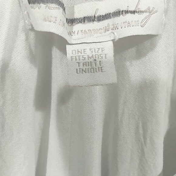 American Eagle Don't Ask Why White Ruffle Vest One Size Fits Most - Picture 4 of 6